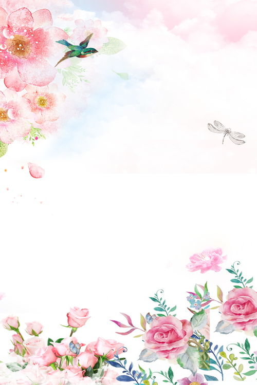 小清新淡雅水彩水墨風簡約海報模版古風場景背景psd分層設計素材 小清新海報模板素材