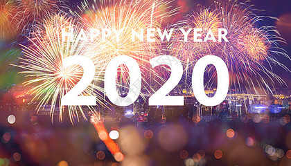 新年煙花背景圖片素材