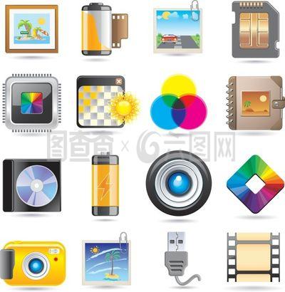 電子產品圖標矢量素材