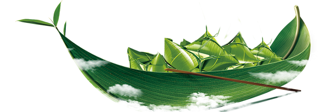 免扣背景PNG素材#唯美精美端午粽子粽子周云朵#