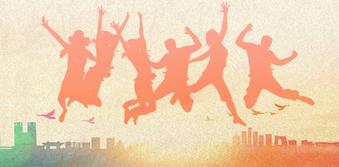 五四青年節海報背景