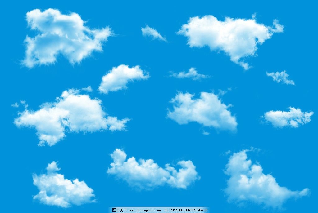 專業云朵云彩PS分層素材 提升設計效率的必備資源